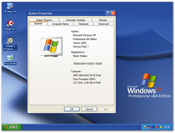 Windows xp 64 drivers